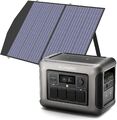 1800W Tragbare Powerstation & 100W Solarpanel 1152Wh LiFePO4 Batterie Generator