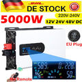 2500W 5000W Max 12V 24V 48V - 230V Reiner Sinus Spannungswandler Wechselrichter