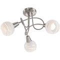 GLOBO 54341-3 DECKENLEUCHTE DECKENLAMPE 3-FLAMMIG E14 GLAS SATINIERT 61847847