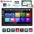 7'' Doppel 2 DIN Autoradio AUX TF USB Video Bluetooth FM MirrorLink MP5 Player