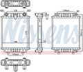 NISSENS Motorkühler Wasserkühler 60372 für AUDI VW SEAT SKODA A3 A1 TT GOLF 7 B8