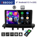 Für Renault Megane 3 2008-2016 GPS 32GB Android 13 CarPlay Radio GPS Navi WiFi