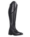 QHP Eleganter Damen Leder-Reitstiefel Tamar weit schwarz + braun Größe 39