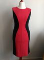 Marc Cain Kleid N3 38 M Wollkleid Etuikleid Wolle Kaschmir schwarz rot anthrazit