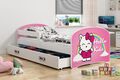 Kinderbett 160x80 Juniorbett Bett Kinderzimmer Spielbett Jugendbett hello kitty