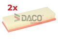 2x DACO Luftfilter für MERCEDES C E-KLASSE W203 W204 W211 W212 W463