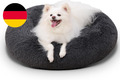 KSIIA Hundebett Flauschig, Katzenbett, Ø 75 Cm Rund Donut Hundekissen Waschbar, 