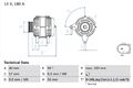 BOSCH Lichtmaschine Generator Lima 0 986 083 850 +39.58€ Pfand für VW T6 Bus SGB