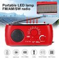 Solar Radio AM/FM/SW Handkurbel Dynamo Notfall Handy Ladegerät LED Taschenlampe