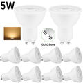 10er GU10 LED Warmweiß Birnen Leuchtmittel 5W Glühbirne Spot Strahler mit Linse 