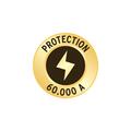 Premium-Protect-Line Steckdosenleiste 6-fach (schwarz/aluminium, 3 Meter, 60.000