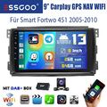 Für Smart Fortwo 451 2005-2010 Autoradio DAB+ Android 13 GPS WIFI Carplay BT 64G