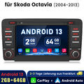 8" Android 13 Autoradio GPS Navi WiFi für SKoda Octavia II Yeti Superb Roomster