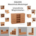 Bücherregal Regalsystem SQUARE KERNBUCHE Massivholzmöbel Würfelregal