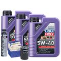 Motoröl 5W40 LIQUI MOLY Synthoil High Tech 3L+MAHLE Ölfilter +Cera Tec