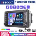 32G DAB+ Autoradio Android 13 Carplay GPS Für VW T5 Multivan Touareg Transporter