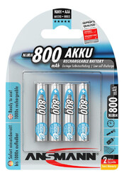 ANSMANN NiMH Akku Micro AAA 800 mAh maxE 4er Blister Akku #13068215