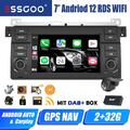 DAB+ Autoradio Carplay 2+32G Android 13 Auto GPS Navi RDS Kamera Für BMW 3er E46