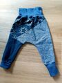 Blau/silberne Mitwachs-Hose mit Sternen,Sweat,Gr.92-104,neu,längere Bündchen