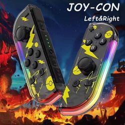 für Joy Con Controller mit LED,Left&Right, 2er Set für Nintendo Switch/OLED/Lite