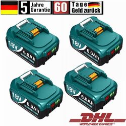 18V Akku Für Makita BL1860 6,0AH Li-ion mit LED BL1860 BL1850 Ladegerät