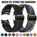 Quickfit Magnet Nylon Armband für Samsung Galaxy Watch FE 7 6 5 Pro 4 40mm/44mm