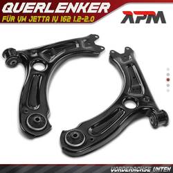 2x Querlenker Radaufhängung Vorderachse Links Rechts für VW Jetta IV 162 1.2-2.0