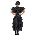 Kinder-Kostüm Wednesday Addams Prom-Night Ballkleid, schwarz