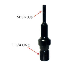 Adapter 1 1/4" UNC auf SDS Plus oder SDS Max für Diamant-Bohrkrone Kernbohrer