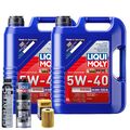 Motoröl 5W40 LIQUI MOLY Diesel High Tech 10L+HENGST Ölfilter +Spülung +Cera Tec