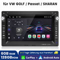 6+128G Carplay Android13 Autoradio GPS NAVI Für VW Polo 9N Golf 4 Passat B5 SWC