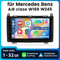 Android 13 Autoradio Carplay BT 5.0 GPS DSP Kam Für Mercedes Benz W169 W245 W639