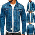 Jeansjacke Sweatjacke Übergangsjacke Jacke Motiv Men Casual Herren BOLF Classic