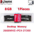 Kingston HyperX FURY DDR4 1X8GB 2666 MHz PC4-21300 Desktop RAM Memory DIMM 1.2V