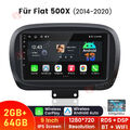 Für Fiat 500X 2014-2020 Carplay 2G+64G Autoradio Android 13 BT WIFI GPS Navi DAB