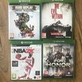 Xbox One Spiele Konvolut X 4 Spiele Evil Within For Honour Selten Replay NBA Restposten