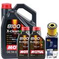 ÖLFILTER + MOTUL 5W30 passend für BMW 3er E46 330d+5er E39 525+530d+X5 E53 3.0