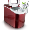 Eismaschine Eiswürfelmaschine Icemaker Ice Cube Maker Eiswürfelbereiter Rot