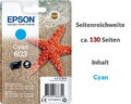 Original Epson 603 603 XL Tinte Patronen Multipack Druckerpatronen Seestern OVP