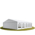 8x10m PVC Partyzelt Gartenzelt Pavillon Festzelt Bierzelt weiß feuersicher