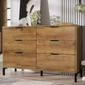 Kommode mit 6 Schubladen Sideboard Anrichte Highboard Klamotenschrank Schrank