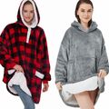 De Warme Kapuzenpullover-Decke für Damen, tragbare Decke, Weihnachtsgeschenk