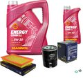 SCT Inspektionspaket 6 L MANNOL Energy Combi LL 5W-30 für Nissan Maxima/Maxima