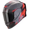 Scorpion Exo-R1 Evo Carbon Air Rally Schwarz / Rot Motorradhelm Helm Pinlock