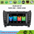 Android 12 Autoradio Navi CarPlay Bluetooth Für Mercedes Benz CLK C-Klasse W203