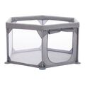 Fillikid Laufgitter PRAG 6 eckig mit Tragetasche grau 134x67x134cm B-Ware