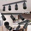 Deckenstrahler LED 1-4 flammig Schwenkbar Deckenlampe Spot Deckenleuchte GU10