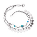 ENGELSRUFER - Armband/Fußkette BOHO 2 in 1  Lebensbaum Silber - ERBS-TREE-ZI