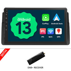 DAB+ E46A13 Android 13 Autoradio GPS Navi CarPlay WIFI RDS Bluetooth für BMW E46