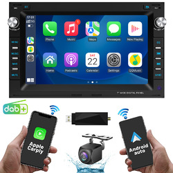 DAB+ Android 12 Autoradio GPS Navi Für VW Polo 9N Golf Jetta MK4 Passat+KameraKabelloses Carplay& Android Auto, BT 5.0, SWC, DE,2+64G